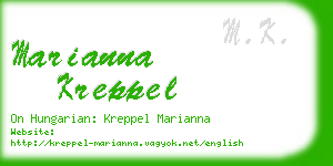 marianna kreppel business card